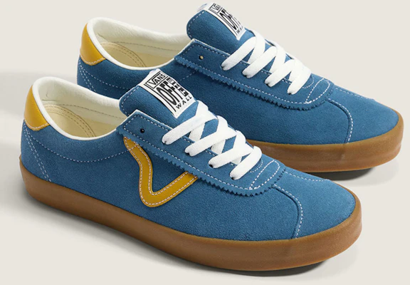 バンズ スポーツ ロー ブルー/イエロー カジュアル シューズ VN000D6NBYL Order バンズ スポーツ ロー ブルー/イエロー カジュアル シューズ VN000D6NBYL