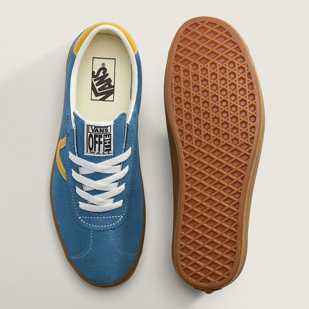 Lookbook バンズ スポーツ ロー ブルー/イエロー カジュアル シューズ VN000D6NBYL