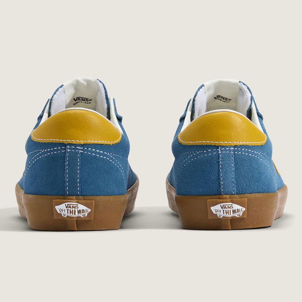 Shop バンズ スポーツ ロー ブルー/イエロー カジュアル シューズ VN000D6NBYL