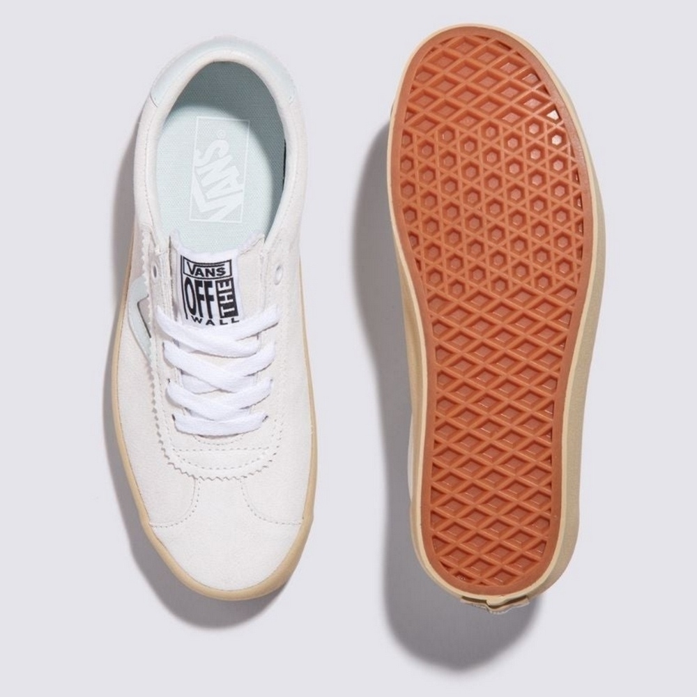 Lookbook バンズ スポーツ ロー ライトガム ホワイト カジュアル スニーカー VN000D1PCJA