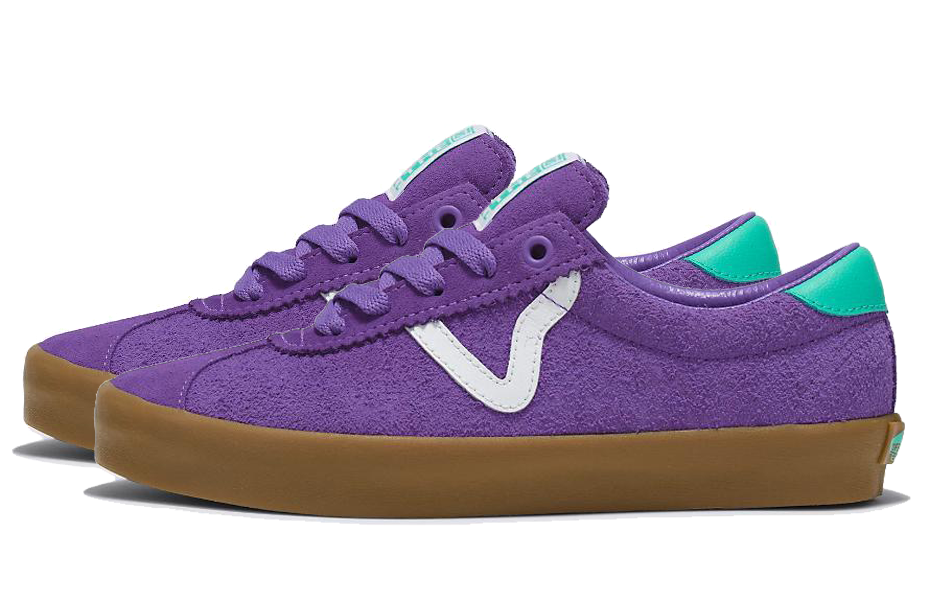Order Vans Vans 體育復古側條紋耐磨低筒滑板鞋男女通款紫色