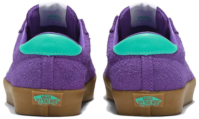 Vans Vans 體育復古側條紋耐磨低筒滑板鞋男女通款紫色 Shop Vans Vans 體育復古側條紋耐磨低筒滑板鞋男女通款紫色