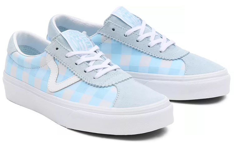 Lookbook Vans蓝白低帮运动滑板鞋男女通用款 VN0A5KX7BAU