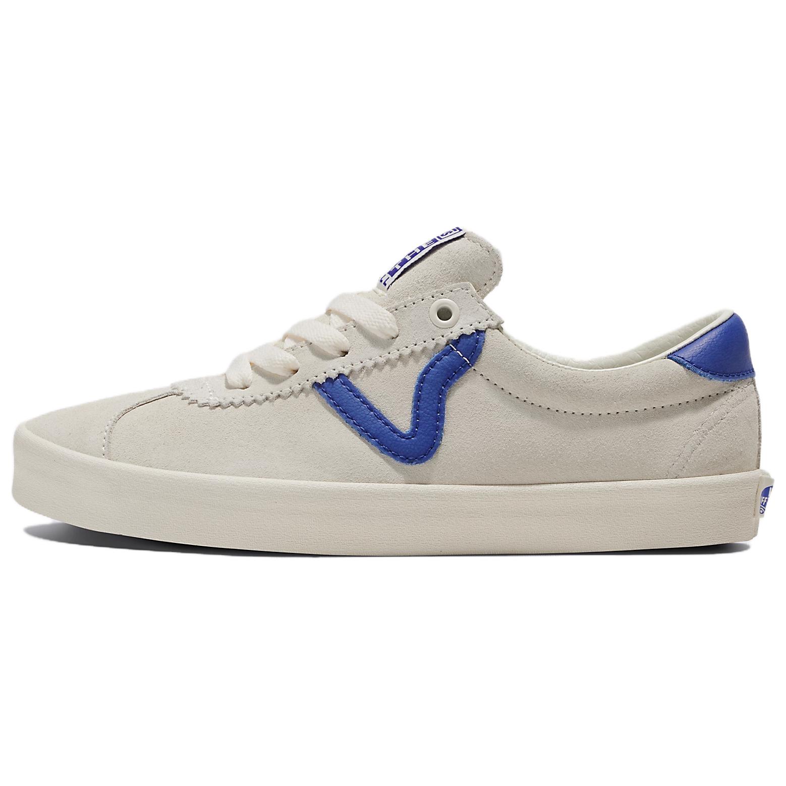 Vans Sport Low White Blue Casual Lightweight Low-Top Sneakers. VN000CQRCG4