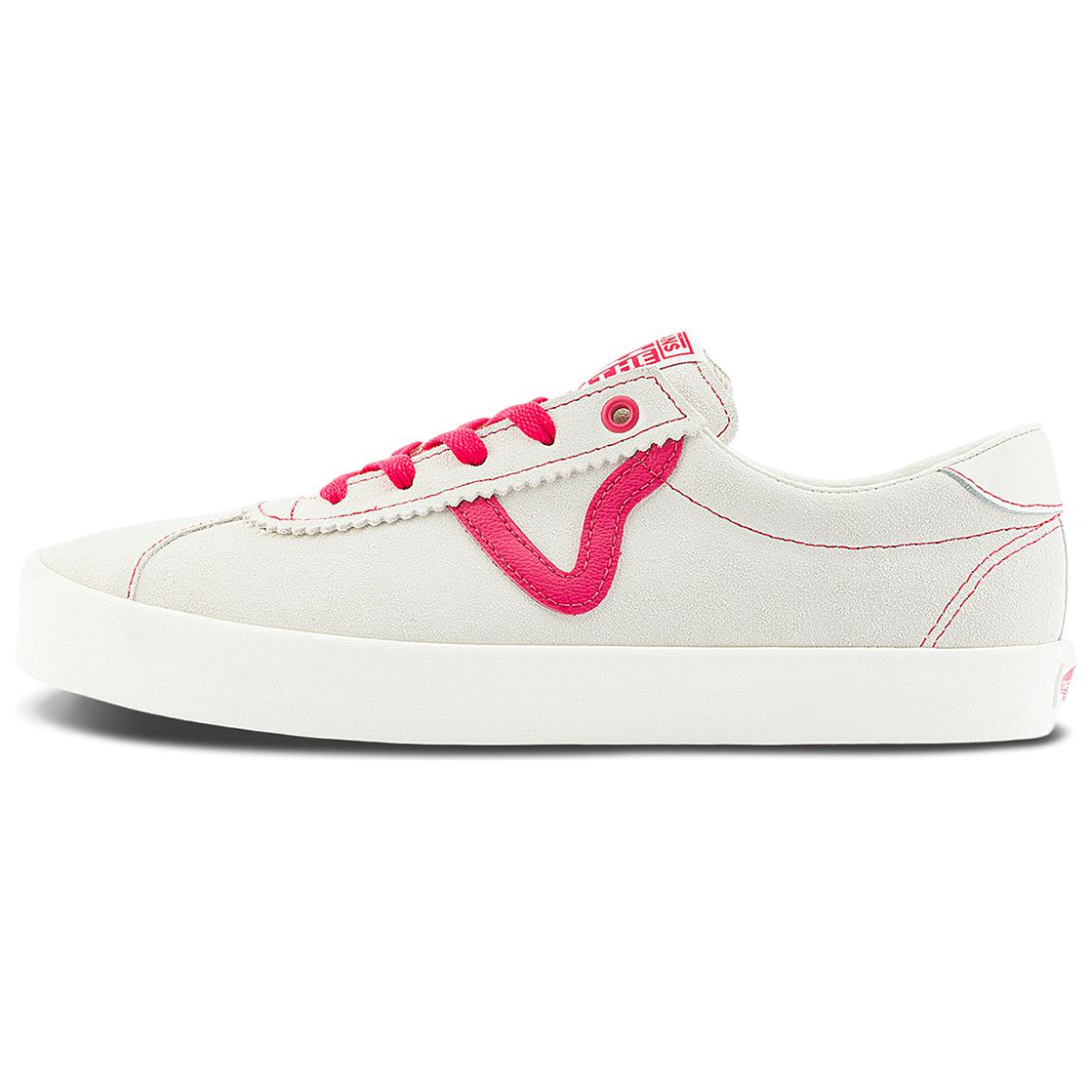 Vans Sport Low White Red Skate Shoes - Stylish & Durable. VN000D09EAS
