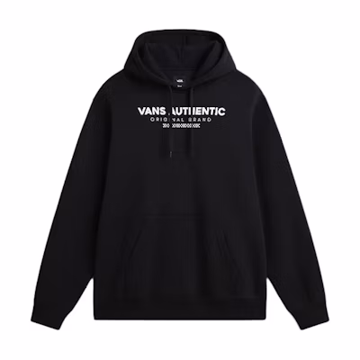 Vans Sport Pullover Hoodie Black Long Sleeve Loose Fit VN000H5KBLK