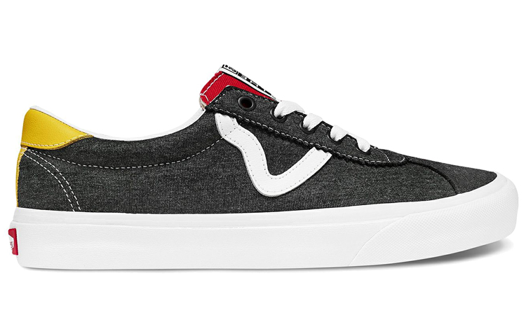 Order 반스 스포츠 블랙 레드 옐로우 VN0A4BU6WK7