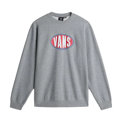 Vans Spray On Loose Crew Grey Loose Fit Pullover Sweatshirt VN000HPQ02F