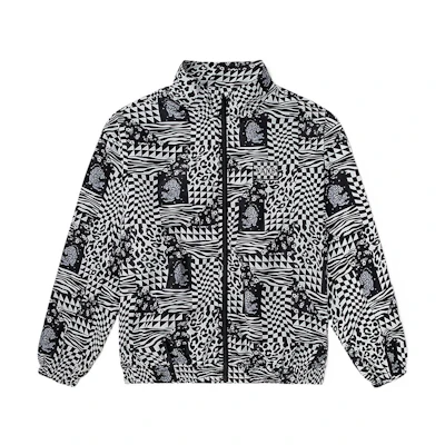 Vans SS22 Checkerboard Tiger Print Full-Zip Jacket Unisex - Black VN0A5H9T7TO