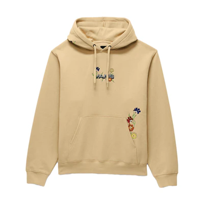Vans SS23 Floral Embroidery Pullover Hoodie Unisex Khaki VN0008J6YUU