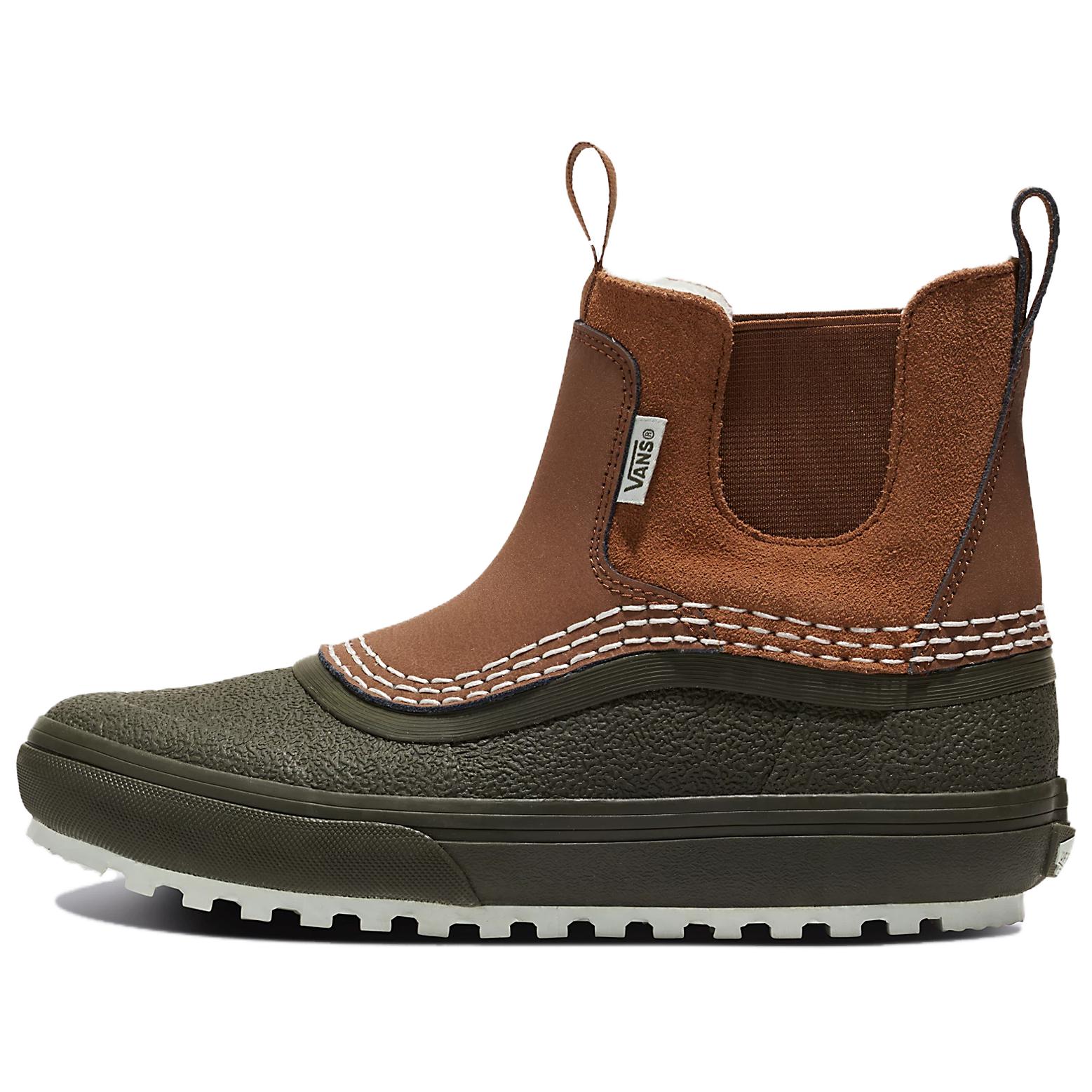 Vans Standard Mid Chelsea Brown Green Snow Boots VN000D29BGS