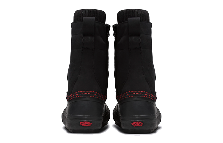 Lookbook ヴァンズ スタンダード ジップ スノーブーツ (黒/赤) VN0A5JI5BLA