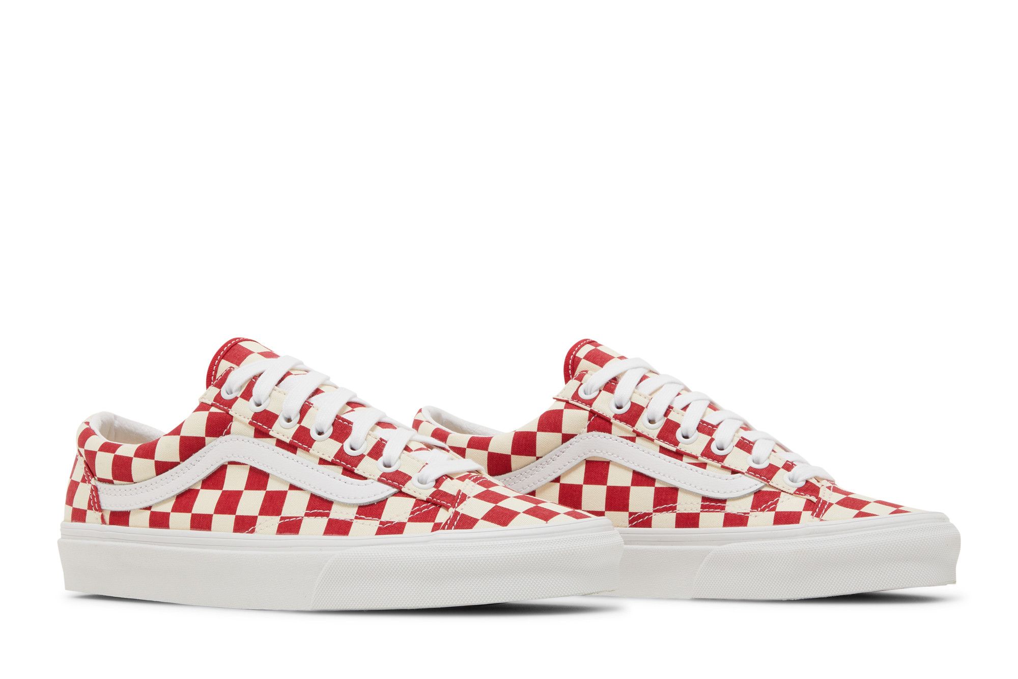 Cheap Vans Style 36「棋盤格 - 賽車紅」VN0A54F6TLF
