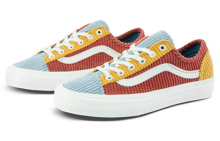 Order Vans Style 36 Era 燈芯絨 休閒 低幫 板鞋 男女同款 橙藍撞色