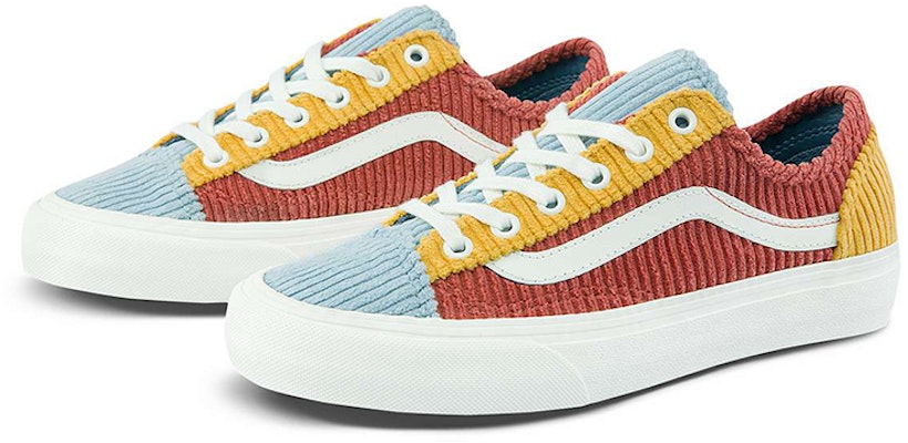 Vans Style 36 Era 燈芯絨 休閒 低幫 板鞋 男女同款 橙藍撞色 Order Vans Style 36 Era 燈芯絨 休閒 低幫 板鞋 男女同款 橙藍撞色
