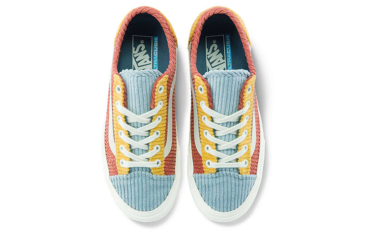 Lookbook Vans Style 36 Era 燈芯絨 休閒 低幫 板鞋 男女同款 橙藍撞色