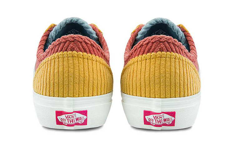 Shop Vans Style 36 Era 燈芯絨 休閒 低幫 板鞋 男女同款 橙藍撞色