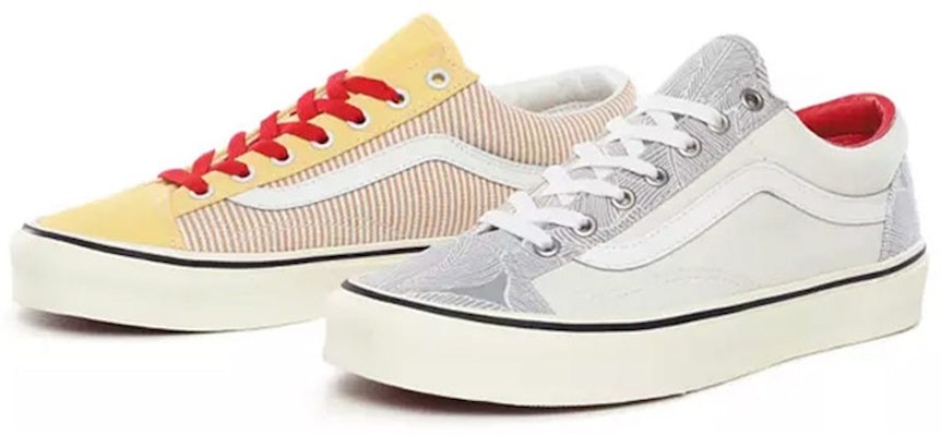 Vans Mismatch Style 36 Mix and Match Stripes Floral 'White Yellow' VN0A3DZ3WS7 Lookbook Vans Mismatch Style 36 Mix and Match Stripes Floral 'White Yellow' VN0A3DZ3WS7