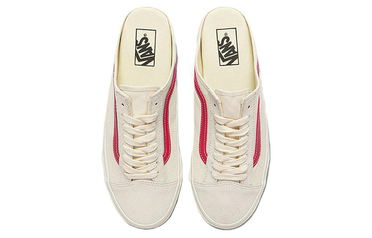 Vans Style 36 Mule Low Tops Casual Skateboarding Shoes Unisex White Red 圖 4