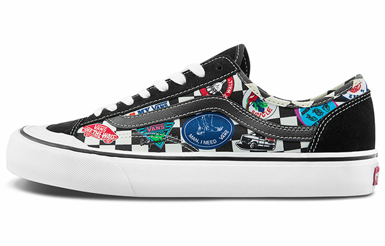 Buy Vans Style 36 Zapatos Impresión de Colores Negro MULTICOLOR VN0A3MVL3P0