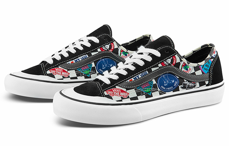 Order Vans Style 36 帆布 趣味Logo 休閒 低筒 滑板鞋 男女款 黑色