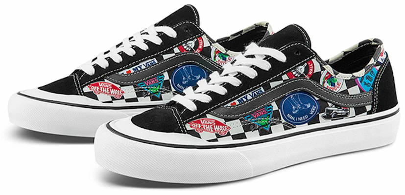 Vans Style 36 帆布 趣味Logo 休閒 低筒 滑板鞋 男女款 黑色 Order Vans Style 36 帆布 趣味Logo 休閒 低筒 滑板鞋 男女款 黑色