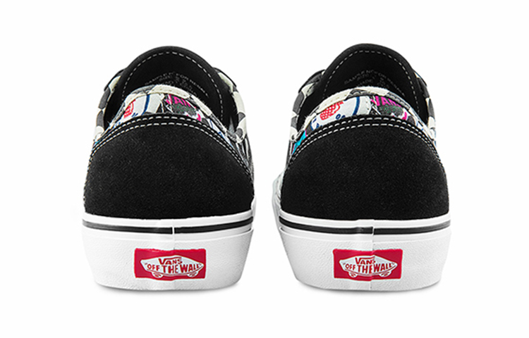Shop Vans Style 36 帆布 趣味Logo 休閒 低筒 滑板鞋 男女款 黑色