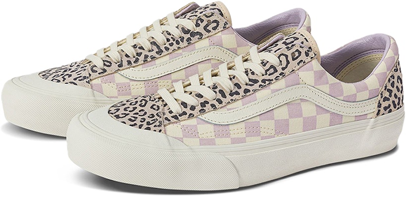Vans Style 36 Decon SF 象棋格子 豹紋 低筒 滑板鞋 男女皆宜 紫白色 Order Vans Style 36 Decon SF 象棋格子 豹紋 低筒 滑板鞋 男女皆宜 紫白色
