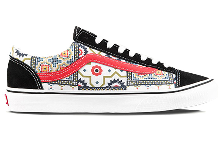 Order Vans Style 36 摩洛哥印圖 低筒 滑板鞋 男女共享 黑色