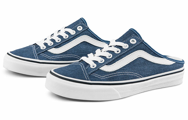 Order Vans Style 36 Mule 低帮蓝色丹宁休闲滑板鞋 男女通用 VN0A7Q5YDDN