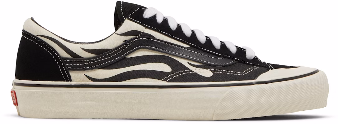 Vans style 36 sf flame black & white skate shoes hotsell