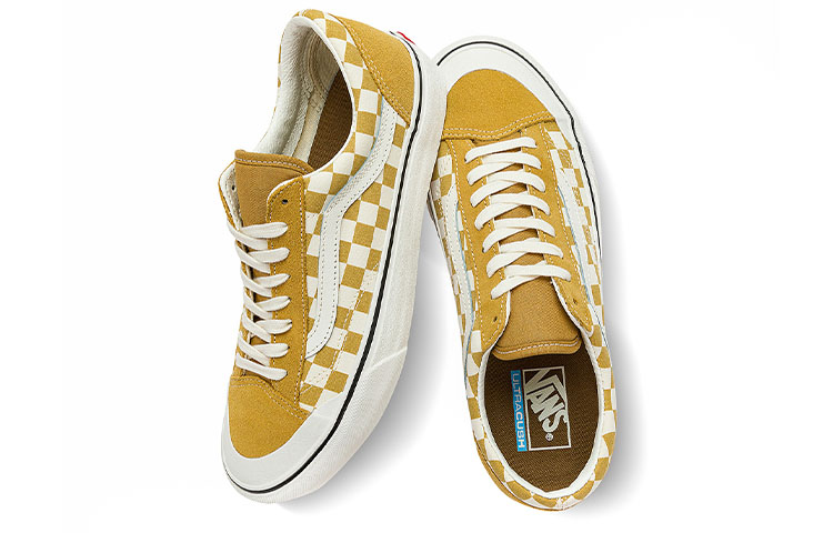 Shop Vans Style 36 SF '棋盘格 - 芥末金色' VN0A3ZCJB9I