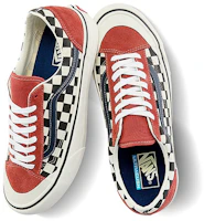 Lookbook Vans Style 36 SF 西洋棋風格 低筒 滑板鞋 男女兩用 紅黑白