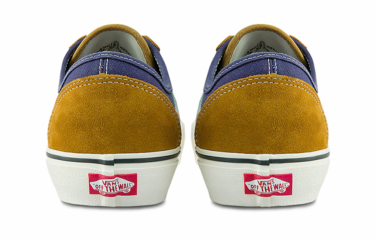 Shop Vans Style 36 Kasut Skateboard Unisex Navy Blue Kuning Rendah Warna Kontras VN0A5HYRA0S