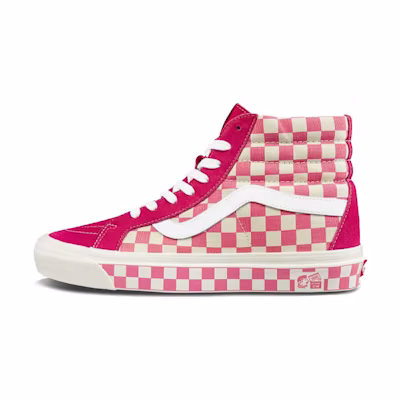 Vans Style 38 Checkerboard Pink/White
