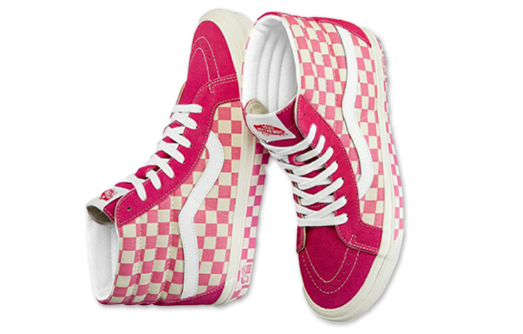 Shop Vans 38 棋盘格粉白配色 VN0A38GF2U9