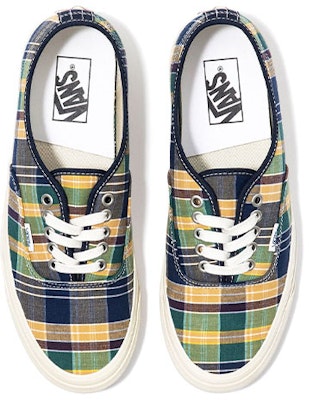 Vans Style 44 Low Tops Casual Skateboarding Shoes Unisex Yellow Green Blue Plaid 'Yellow Green Blue' VN0A5KX45TK Lookbook Vans Style 44 Low Tops Casual Skateboarding Shoes Unisex Yellow Green Blue Plaid 'Yellow Green Blue' VN0A5KX45TK