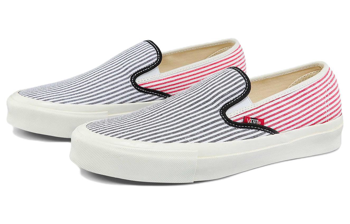 Order Vans Style 48 LX Zapatos de Skate Moda Casual Unisex Azul Rosa Raya 'Blue Pink' VN0A4UVFAR7