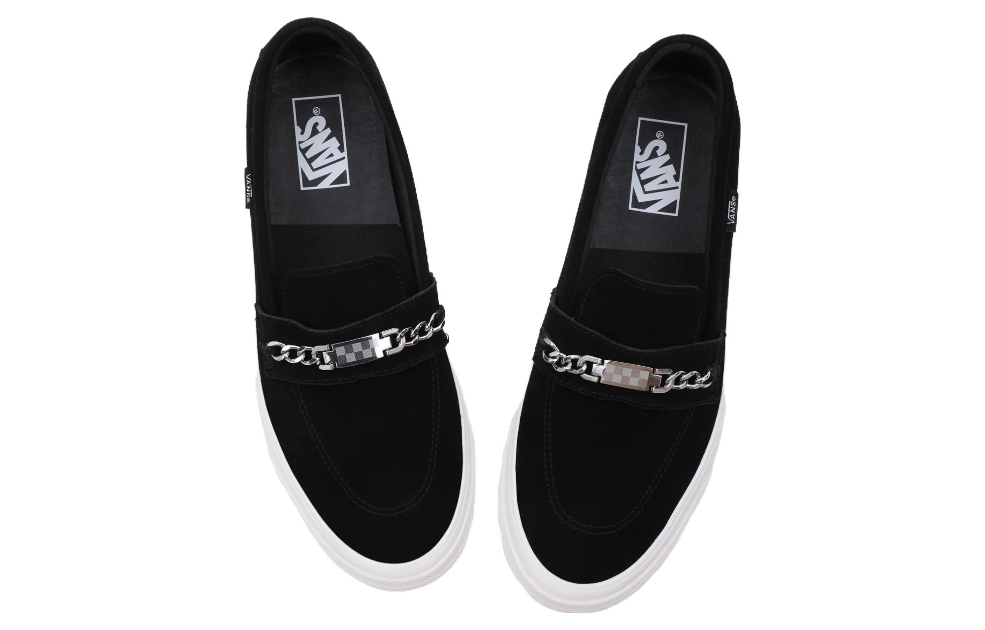 Shop Vans Style 53 DX 黑色银链便鞋 VN0A4P3MBM8