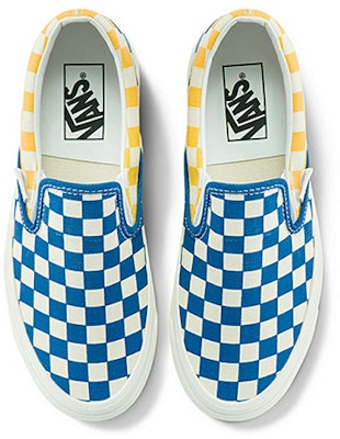 Vans Style 98 低幫 板鞋 男女同款 藍黃棋盤格 Lookbook Vans Style 98 低幫 板鞋 男女同款 藍黃棋盤格