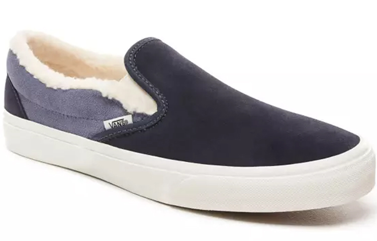 Vans Suede And Sherpa Classic Slip-On 'Blue White' 圖 2