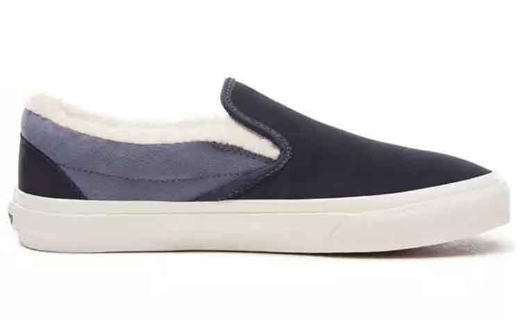 Vans Suede And Sherpa Classic Slip-On 'Blue White' 圖 5