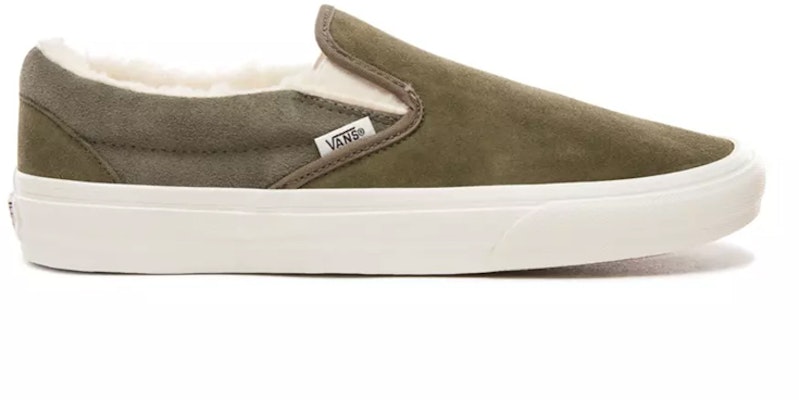Vans Suede And Sherpa Classic Slip-On Green VN0A38F7ULZ Order Vans Suede And Sherpa Classic Slip-On Green VN0A38F7ULZ
