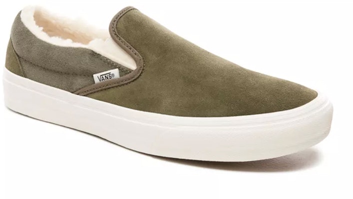 Vans Suede And Sherpa Classic Slip-On Green VN0A38F7ULZ Lookbook Vans Suede And Sherpa Classic Slip-On Green VN0A38F7ULZ