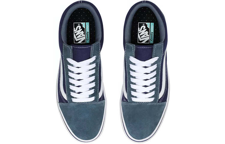 Shop Vans Suede en Textile Comfycush Old Skool Blauw VN0A3WMAWX0