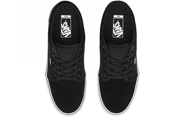 Shop Vans Chukka 防滑耐磨 低筒 滑板鞋 男女共款 黑色