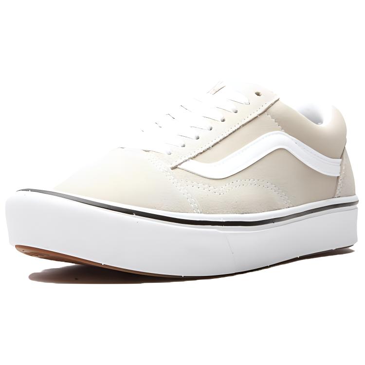 Lookbook Vans Suede Comfycush Old Skool Oatmeal Krim Putih VN0A3WMA2QQ