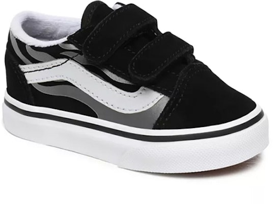 Vans Suede Flame Old Skool V 'Black Grey' VN0A38JNWKJ Shop Vans Suede Flame Old Skool V 'Black Grey' VN0A38JNWKJ