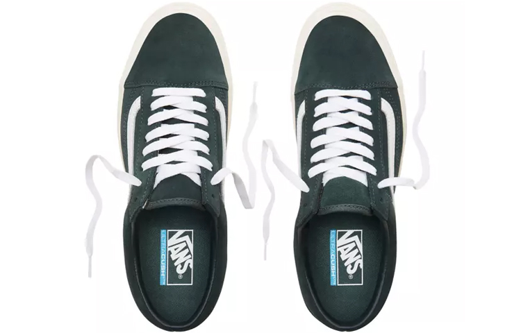 Shop Vans麂皮Old Skool Lite“绿色白色” VN0A2Z5WULF