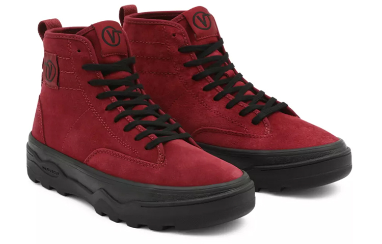 Lookbook Vans Suede Sentry WC Chaussures Skate Unisexe Rouge/Noir Casual VN0A4P3KA64